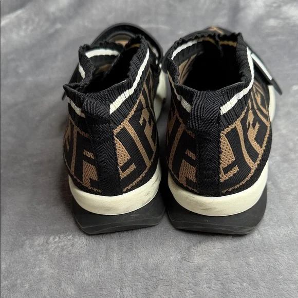 Fendi Black and Brown Women's Sneakers - Picture 3 of 5